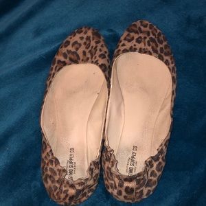 Cheetah print ballet flats